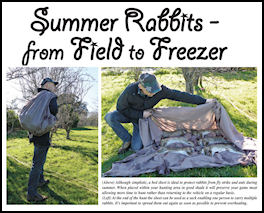Summertime Rabbits - Field to Freezer - page 42 Issue 69 (click the pic for an enlarged view)